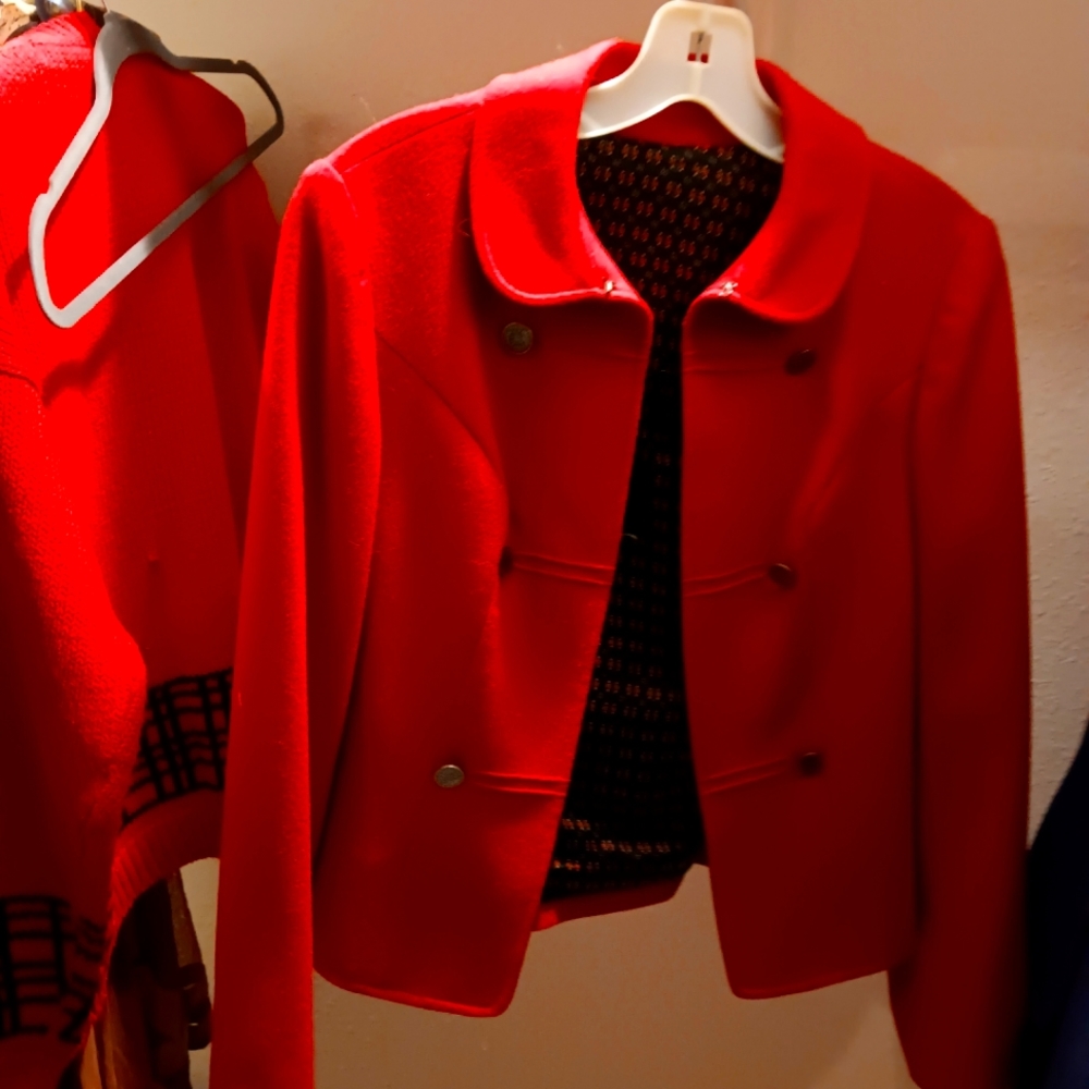 Vintage authentic wool jacket and skirt made by w f Udell in Vienna austria